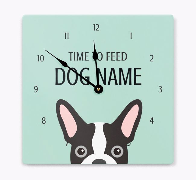 Time To Feed: Personalized {breedFullName} Wall Clock